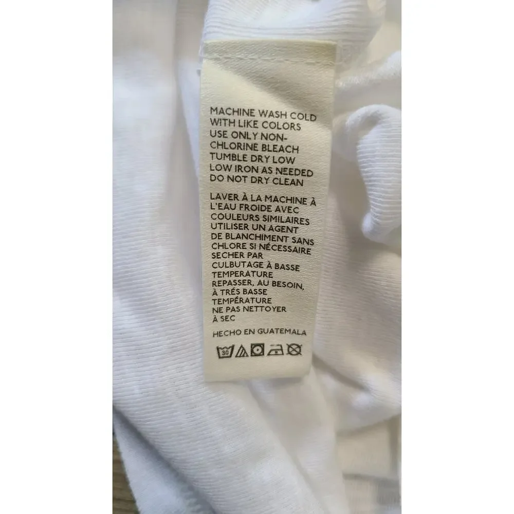 Free People One Way or Another Tank Womens XL White One Shoulder Cotton BasicTop